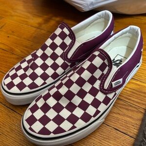 Purple/White classic Vans